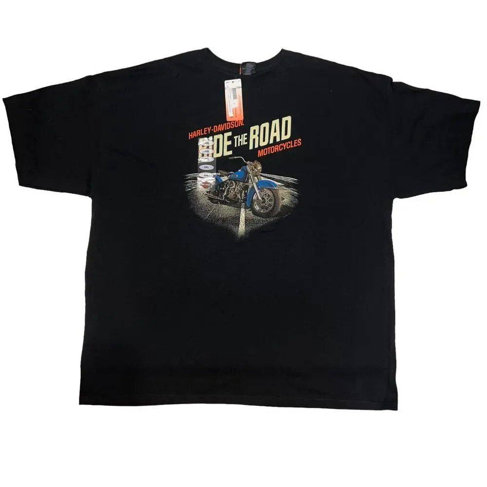 Fort Bragg Harley-Davidson Fayetteville, NC Short Sleeve Black Tee Shirt 4X NWT - Picture 2 of 7